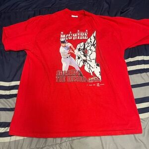 MARK MCGUIRE SMASHING THE RECORD VINTAGE 1998 TEE SIZE XXL